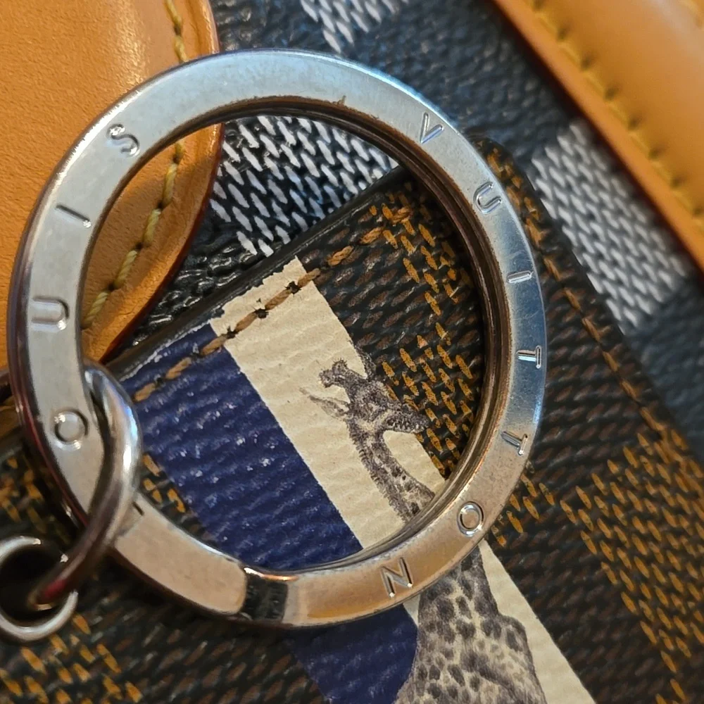 Louis Vuitton Damier Ebene Giraffe Key Holder Charm Jake and Dinos Chapman 2017